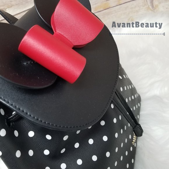 Disney polka dots black kate spade new york minnie mouse bag backpack white main image 4